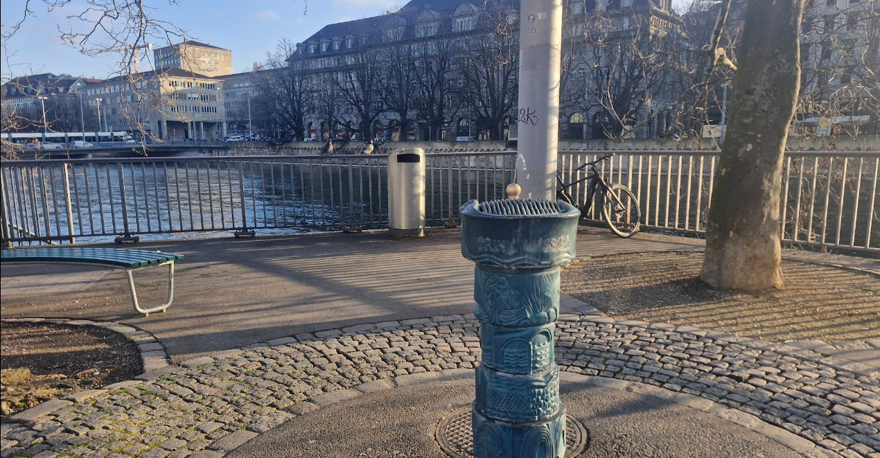 Berlinerbrunnen, Künstler unbekannt, 1987 – Zürih’te Sessiz Bir Sanat Mirası